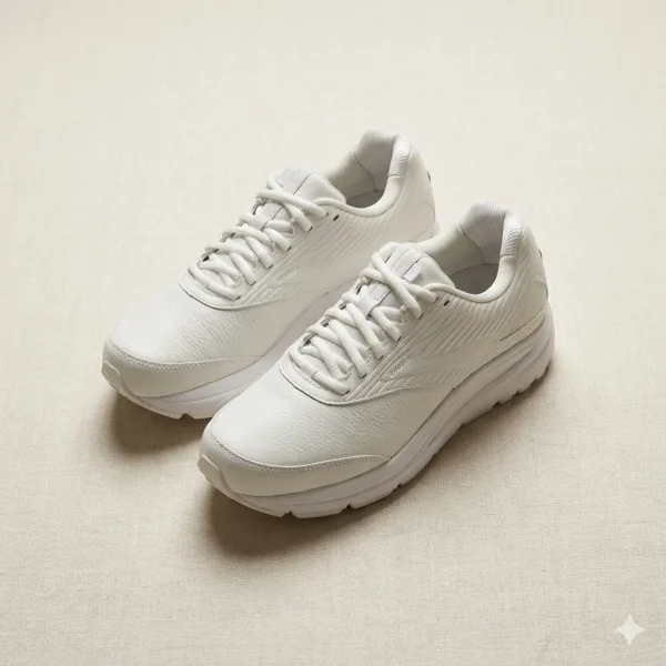 Brooks Addiction Walker 2 in white leather