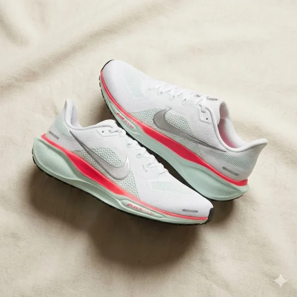 Nike Pegasus 41 running shoe in black and white colorway